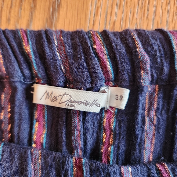 Mes Demoiselles Elize Blouse and Emmanuel Flare Pants Set Striped Size 38 - Picture 9 of 11
